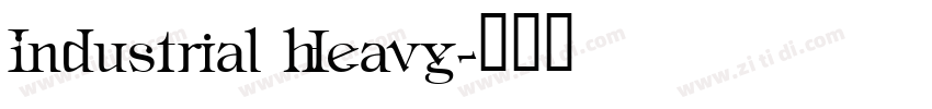 Industrial Heavy字体转换